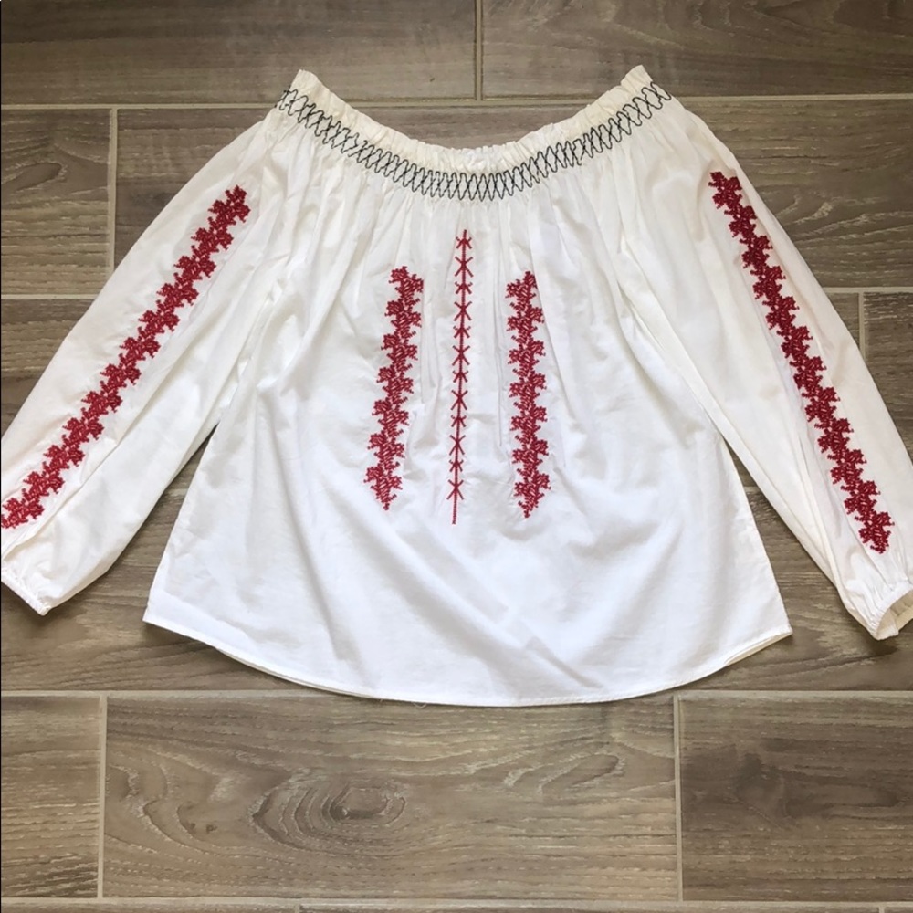 Cotton embroidered top